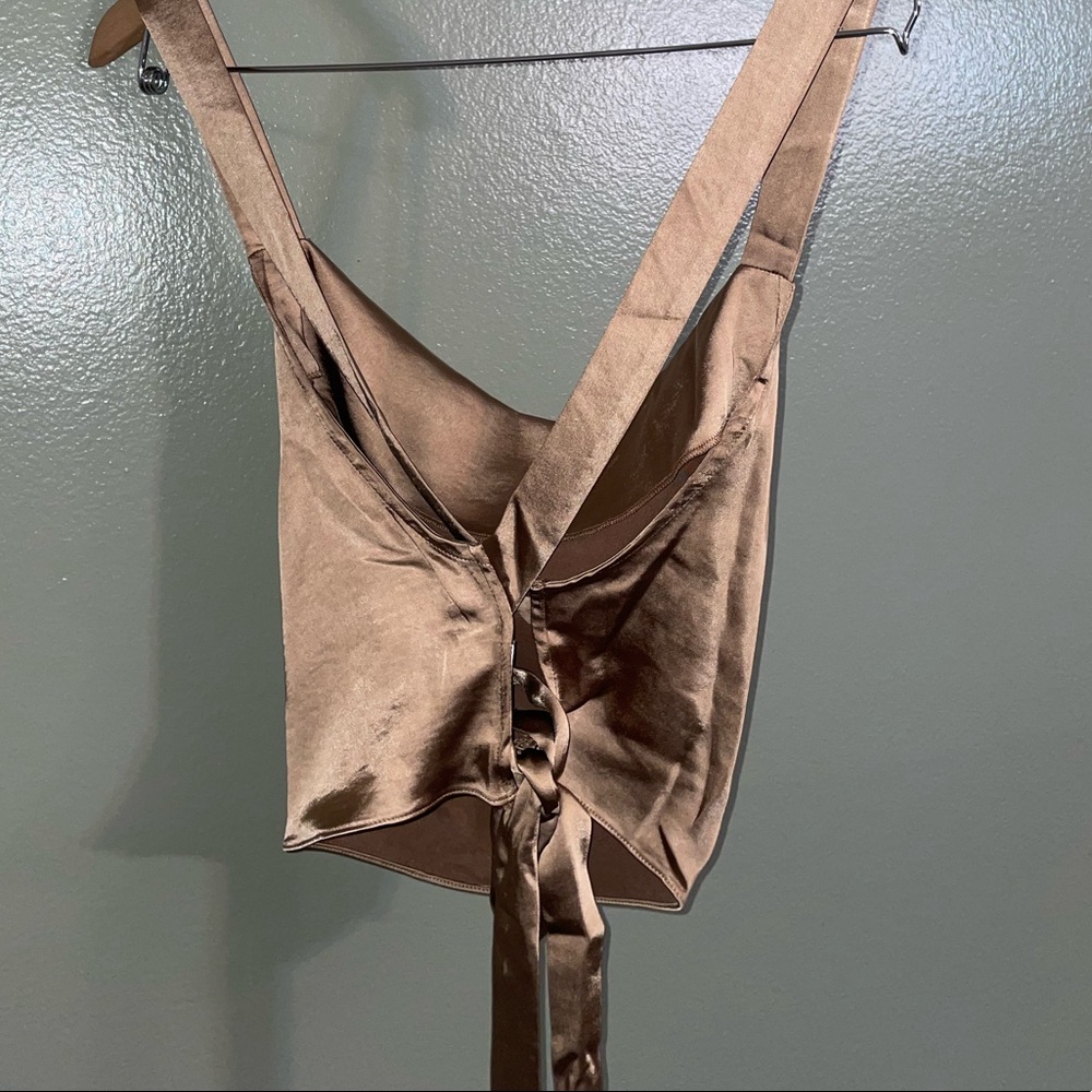 NWOT Princess Polly Raeleen Top Brown - Picture 3 of 11